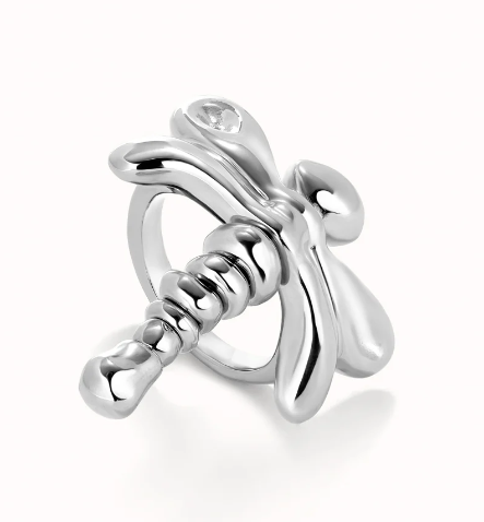 Anello UNOde50 Anello libellula placcato argento sterling ref.ANI0820MTL