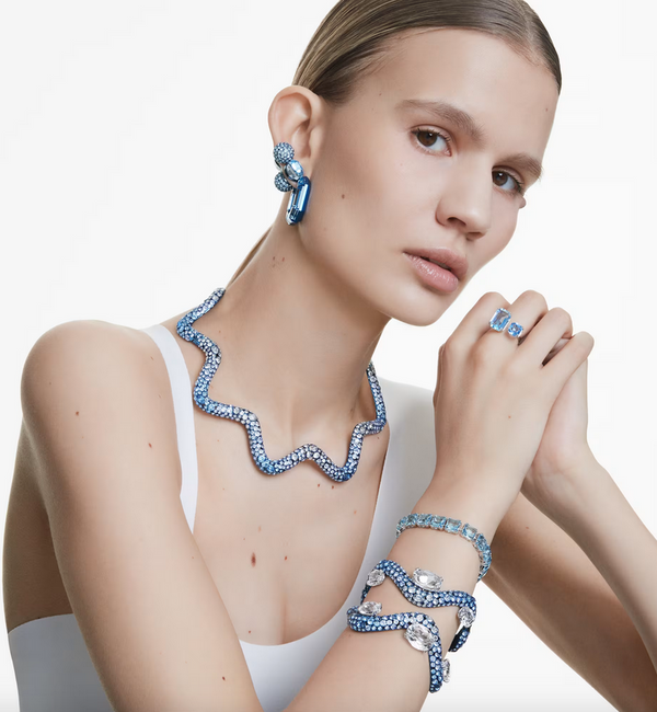 Anello aperto Swarovski Millenia Blu Ref. 5694142