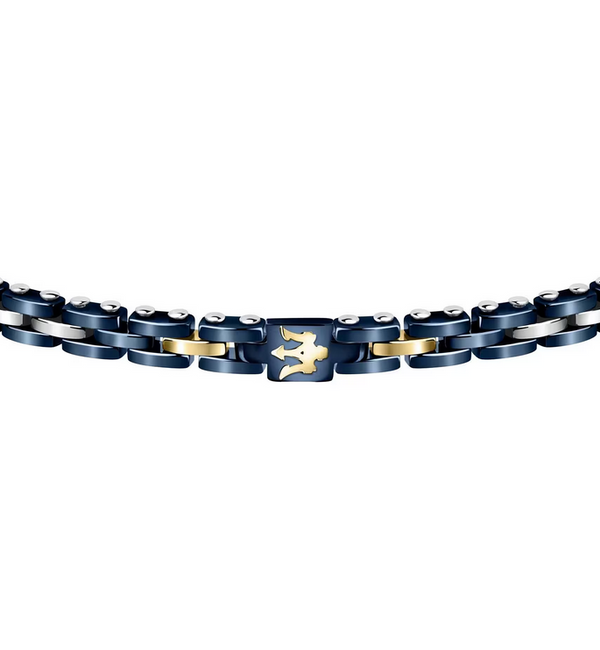 Bracciale Maserati Jewels in acciaio e Ceramica Blu uomo Ref. M420ATI01