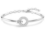 Bracciale Swarovski  Braccialetto  Bracciale rigido Dextera Taglio Round Bianco Placcato rodio Ref. 5743569