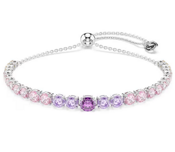 Bracciale Swarovski Braccialetto Braccialetto Matrix Sfumatura di tagli Round Multicolore Placcato rodio Ref. 5751197