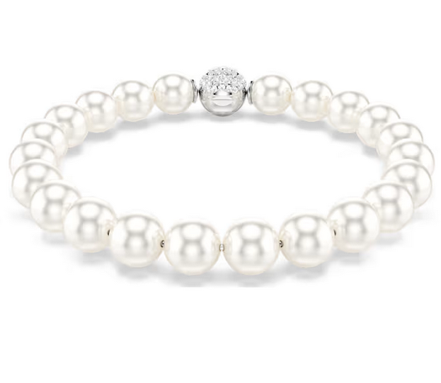 Bracciale Swarovski  Braccialetto Matrix Crystal Pearl Bianco Placcato rodio Ref.5747747