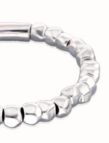Bracciale UNOde50 elastico con perline placcate argento Ref.PUL2591