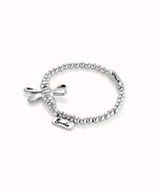 Bracciale UNOde50 elastico con libellula placcato argento sterling Ref. PUL2476