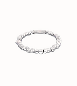 Bracciale UNOde50 elastico con perline placcate argento Ref.PUL2591