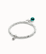 Bracciale UNOde50 placcato argento Sterling con cristallo di Murano e libellula Ref.PUL2535