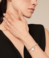 Bracciale UNOde50 placcato in argento sterling con charm integrati REf. PUL1597