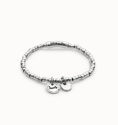 Bracciale UNOde50 placcato in argento sterling con charm integrati REf. PUL1597