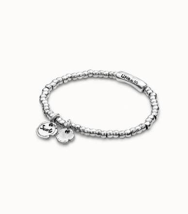 Bracciale UNOde50 placcato in argento sterling con charm integrati REf. PUL1597
