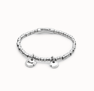 Bracciale UNOde50 placcato in argento sterling multicharms per donna Ref. PUL1596