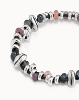 Bracciale UNOde50 Bracciale placcato argento Sterling con cristalli blu Ref. PUL1615