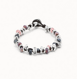 Bracciale UNOde50 Bracciale placcato argento Sterling con cristalli blu Ref. PUL1615