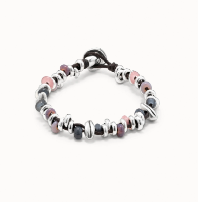 Bracciale UNOde50 Bracciale placcato argento Sterling con cristalli blu Ref. PUL1615