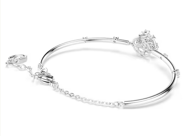 Bracciale Swarovski Braccialetto rigido Constella Taglio Round Dancing stone Bianco Placcato rodio Ref. 5743523
