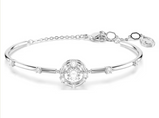 Bracciale Swarovski  Braccialetto  rigido Constella Taglio Round Dancing stone Bianco Placcato rodio Ref. 5743523