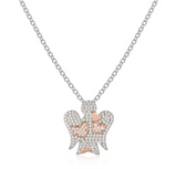 Collana Roberto Giannotti in Argento con Angelo Cuori e Zirconi bianchi Ref. GIA358