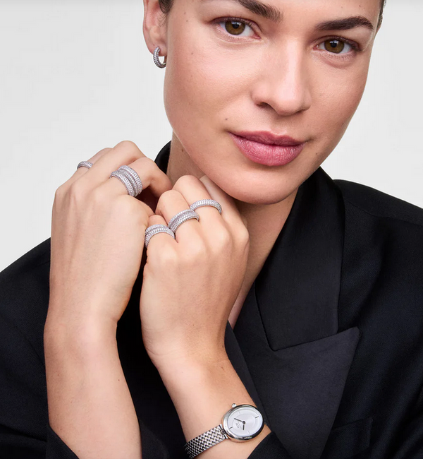 Orologio Daniel Wellington Juliette Braided Mesh White Sunray Silver DW00100884