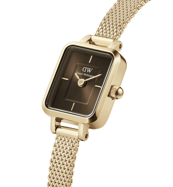 OROLOGIO DANIEL WELLINGTON QUADRO MINI EVERGOLD GOLD AMBER 15,4 x 18,2 mm DW00100654