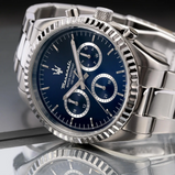 Orologio Maserati Uomo Quarzo Cronografo Competizione 43mm Blu Ref. R8853100022