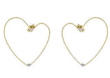 Orecchini Love Oro giallo 18 Kt e Diamanti Magic Wire " Cuori " Large Ref. 252-OS-GZI-01
