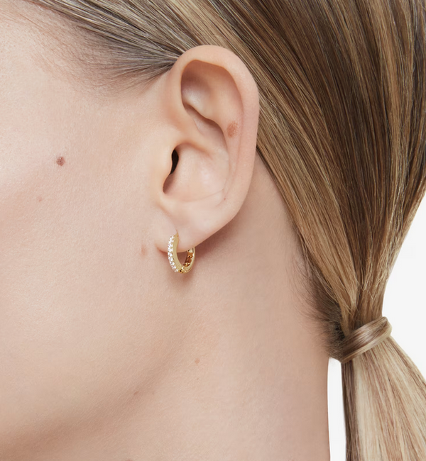 Orecchini Swarovski cerchi Matrix Placcato oro Giallo Ref. 5697228