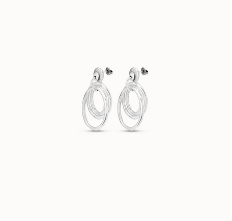 Orecchini UNOde50 Orecchini anello irregolari placcati argento Sterling Ref. PEN0358