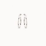 Orecchini UNOde50 a cerchio aperti placcati argento Sterling Ref. PEN0419