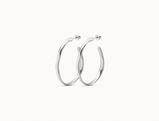Orecchini UNOde50 a cerchio aperti placcati argento Sterling Ref. PEN0419
