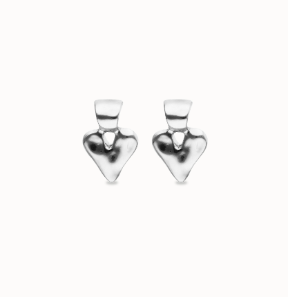 Orecchini UNOde50 a lobo in argento sterling placcato Ref. PEN1068
