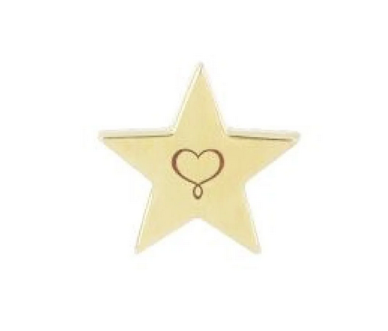 Orecchini lobo piccoli Maman et Sophie in argento con stella ORARC43P