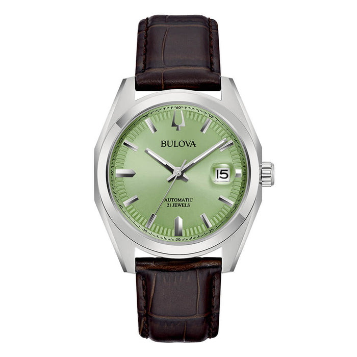 Orologio Automatico Bulova Surveyor Automatic Verde Open Heart Ref. 96B427