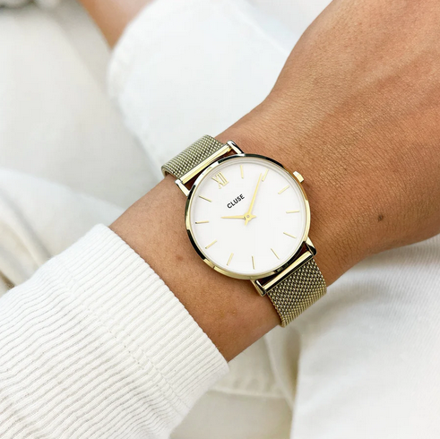 Orologio CLUSE donna Minuit Mesh Gold/White  CW0101203007