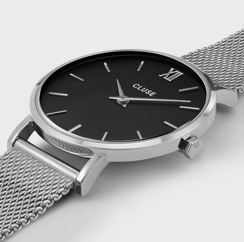 Orologio CLUSE donna Minuit Mesh Silver/Black  CW0101203005