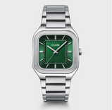 Orologio Cluse Quadrus Watch Steel Green Silver Colour CW25702