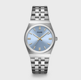 Orologio Cluse Retro 70's Watch Steel Light Blue Silver Colour CW35102