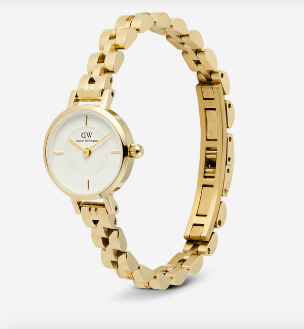 Orologio Daniel Wellington Petite Mini Arch 3-link White Gold Bianco Ref. DW00100855