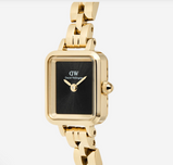 Orologio Daniel Wellington  Quadro Mini Arch 3-link Onyx Sunray Gold DW00100851