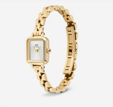Orologio Daniel Wellington  Quadro Mini Arch 3-link White Sunray Gold  DW00100850