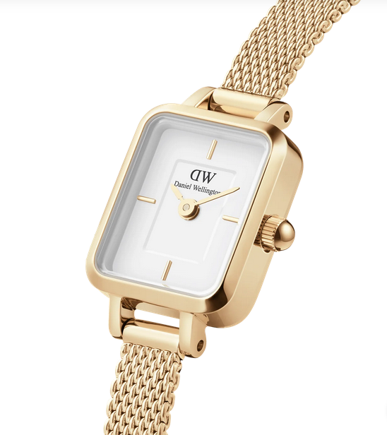 Orologio Daniel Wellington Quadro mini Evergold Bianco Ref. DW00100725