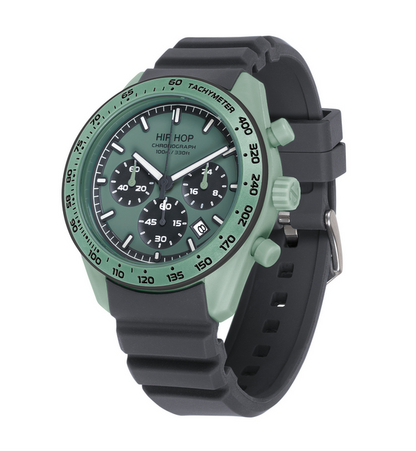 Orologio Cronografo Hip Hop Watch Sage Green XT10 Ref. HWU1346