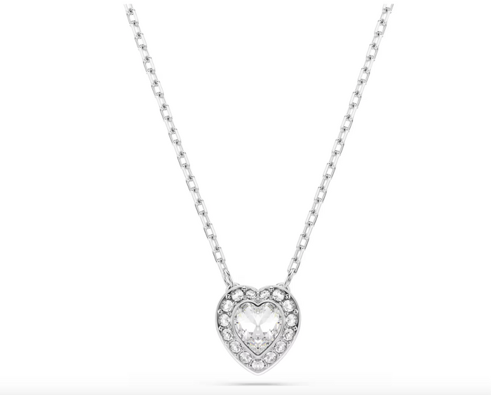 Pendente Ariana Grande x Swarovski Taglio misto Cuore Bianco Placcato rodio ref. 5720852