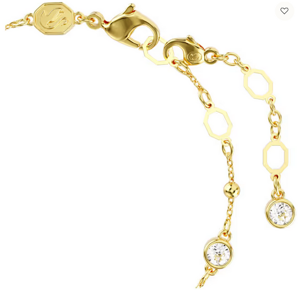 Bracciale Swarovski  Braccialetto Imber Taglio Round, Design sparpagliato, Bianco, Placcato color oro Ref. 5680094