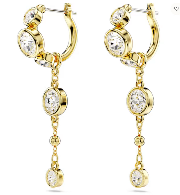 Orecchini pendenti Imber Taglio Round, Bianchi, Mix di finiture Ref. 5680097