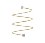 Anello Magic Wire "Angel" 1/2 Spirale in Oro 18Kt e Diamanti Ref. 262-AS-G-01