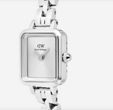 Orologio Daniel Wellington Quadro Mini Arch 3-link White Sunray Silver DW00100844