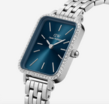 OROLOGIO DANIEL WELLINGTON Quadro Lumine Bezel 5-Link Arctic Silver Ref. DW00100670