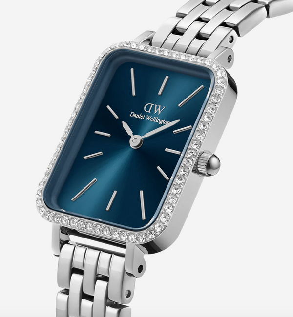 OROLOGIO DANIEL WELLINGTON Quadro Lumine Bezel 5-Link Arctic Silver Ref. DW00100670