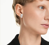 Orecchini Swarovski  a lobo Constella Taglio Round, Bianchi, Placcato rodio Ref. 5732253