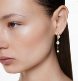 Orecchini pendenti Imber Taglio Round, Bianchi, Mix di finiture Ref. 5680097