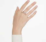 Anello Swarovski Hyperbola Taglio misto, Bianco, Mix di finiture Ref. 5714163